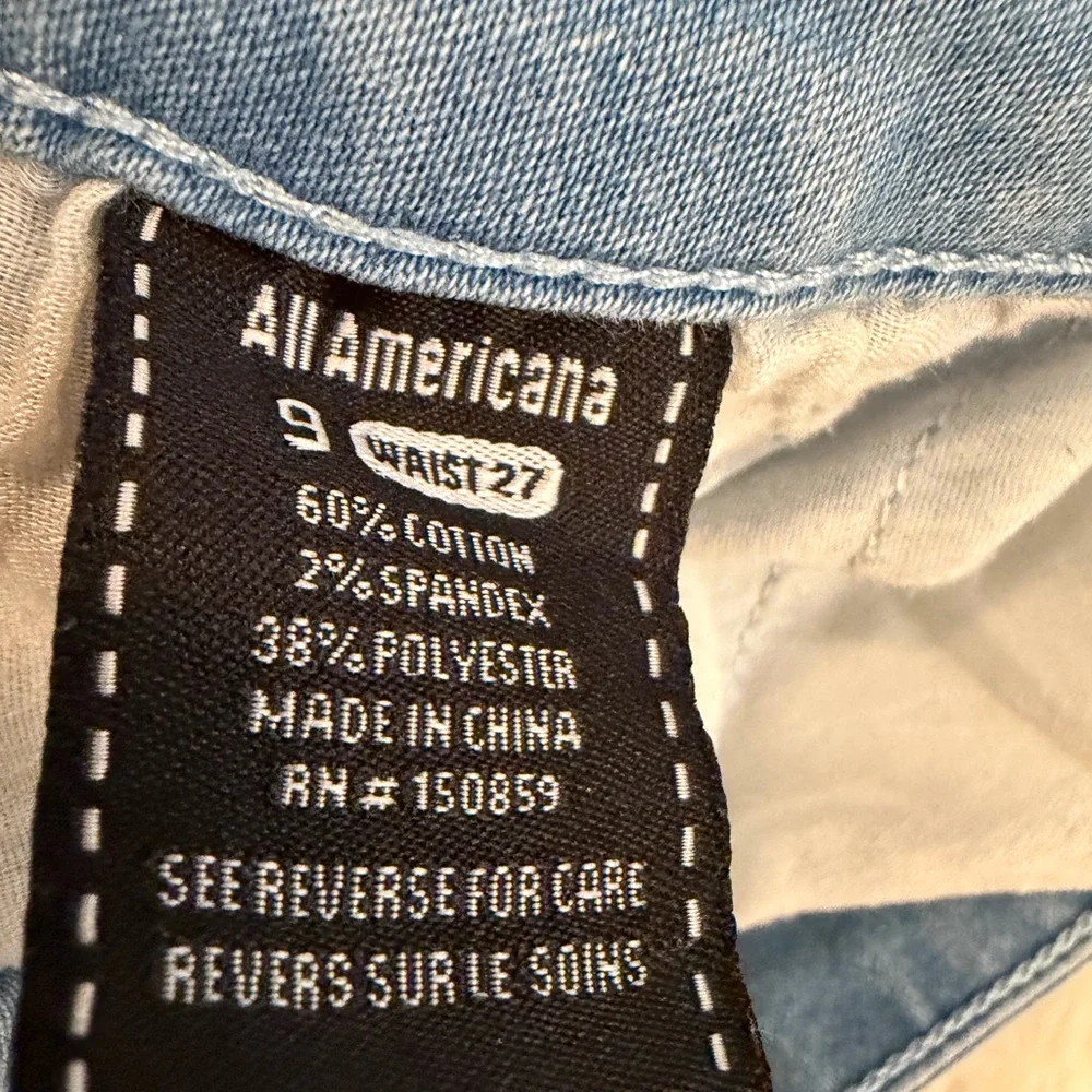 All Americana Blue Women's Jeans - Picture 3 of 9